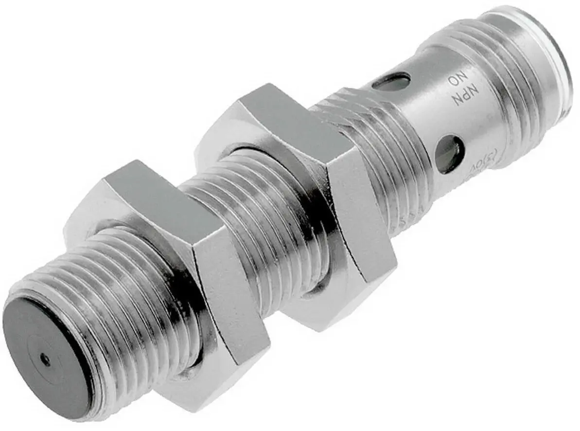 Produktfoto 1 von Omron E2A M12 Näherungssensor Induktiv, Gewinderohr 4 mm PNP 12 → 24 VDC / 200 mA NO