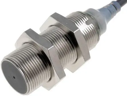 Produktfoto 1 von Omron E2A-S M18 Induktiver Näherungssensor, Gewinderohr PnP / 200mA 8 mm, IP67, IP69K 32 V