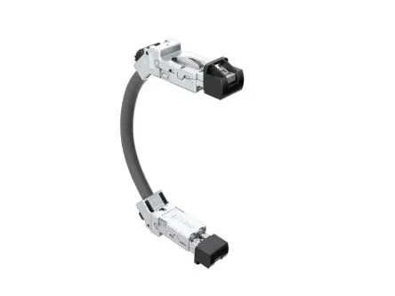 Produktfoto 1 von Amphenol Communications Solutions DRPC2 Cat6a Ethernet-Kabel, 500 mm, Schwarz, Thermoplast