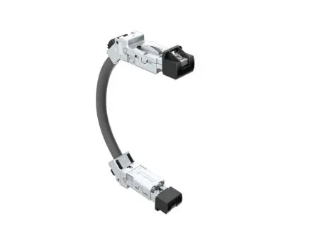 Produktfoto 1 von Amphenol Communications Solutions DRPC2 Cat6a Ethernet-Kabel, 500 mm, Schwarz, Thermoplast