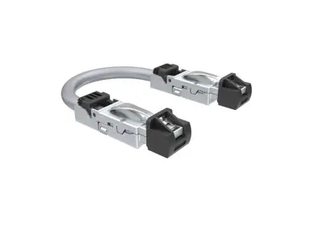 Produktfoto 1 von Amphenol Communications Solutions DRPC2 Cat6a Ethernet-Kabel, 1 m, Schwarz, Thermoplast