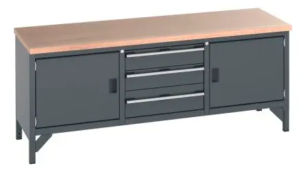 Produktfoto 1 von Bott Aufbewahrungstisch Stahl Werkbank L. 750 mm B. 2000mm H. 840 mm, Traglast 600kg