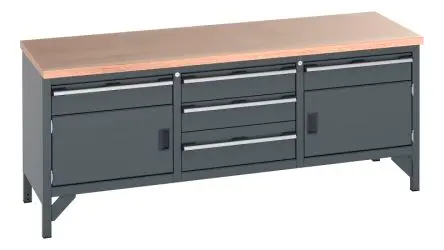 Produktfoto 1 von Bott Aufbewahrungstisch Stahl Werkbank L. 750 mm B. 2000mm H. 840 mm, Traglast 600kg