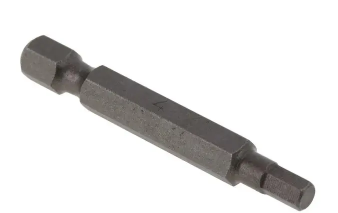 Produktfoto 1 von RS PRO 1/4 in 4 mm Sechskant Biteinsatz, Sechskant, aus CrMo-Stahl, 50-teilig, 50 mm