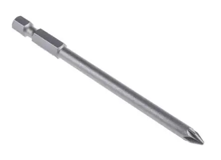 Produktfoto 1 von RS PRO 1/4 in PZ2 Biteinsatz, Phillips, aus CrMo-Stahl, 50-teilig, 90mm