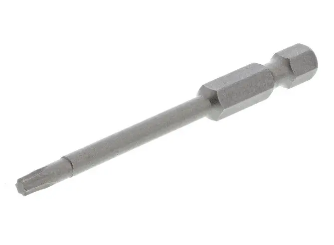 Produktfoto 1 von RS PRO Innensechsrund Innensechsrund Power Bit CrMo-Stahl 1/4 in T15, Länge 70 mm, 50-teilig