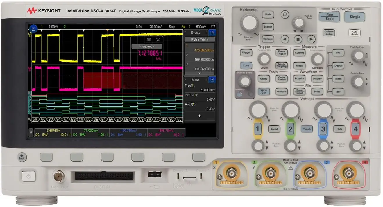 Produktfoto 1 von Keysight Technologies Oszilloskop-Software, Bandbreiten-Upgrade für Oszilloskope der Serie 3000T X