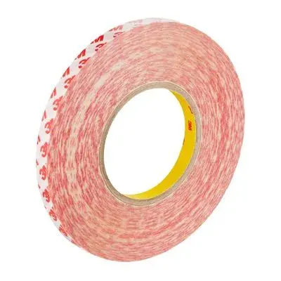 Produktfoto 1 von 3M GPT-020P Doppelseitig klebendes Quadrat, transparent bis +160°C, Stärke 0.2mm, 19mm x 50m