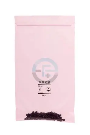 Produktfoto 1 von EUROSTAT Antistatisch ESD Beutel Rosa x 1190mm Ohne Reißverschluss, Mit, 100 pro Paket Stück