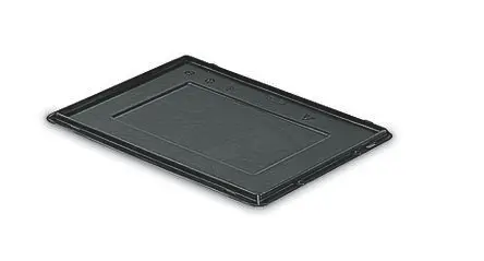 Produktfoto 1 von EUROSTAT ESD-Box, Oberflächenwiderstand, Einsatztemperatur: 80 bis 100 °C (dauerhaft) L: 400 mm B: 400mm, Polypropylen