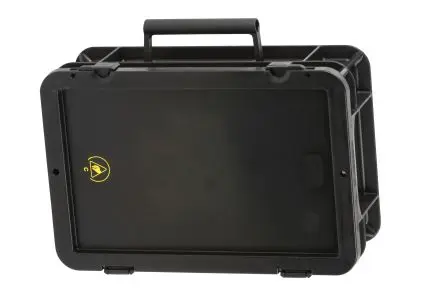 Produktfoto 1 von EUROSTAT ESD-Box, Mit Kohlenstoff beladen, H: 287 mm L: 400 mm B: 287mm, Polypropylen