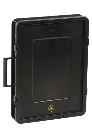 Produktfoto 1 von EUROSTAT ESD-Box, H: 155 mm L: 600 mm B: 155mm, Polypropylen