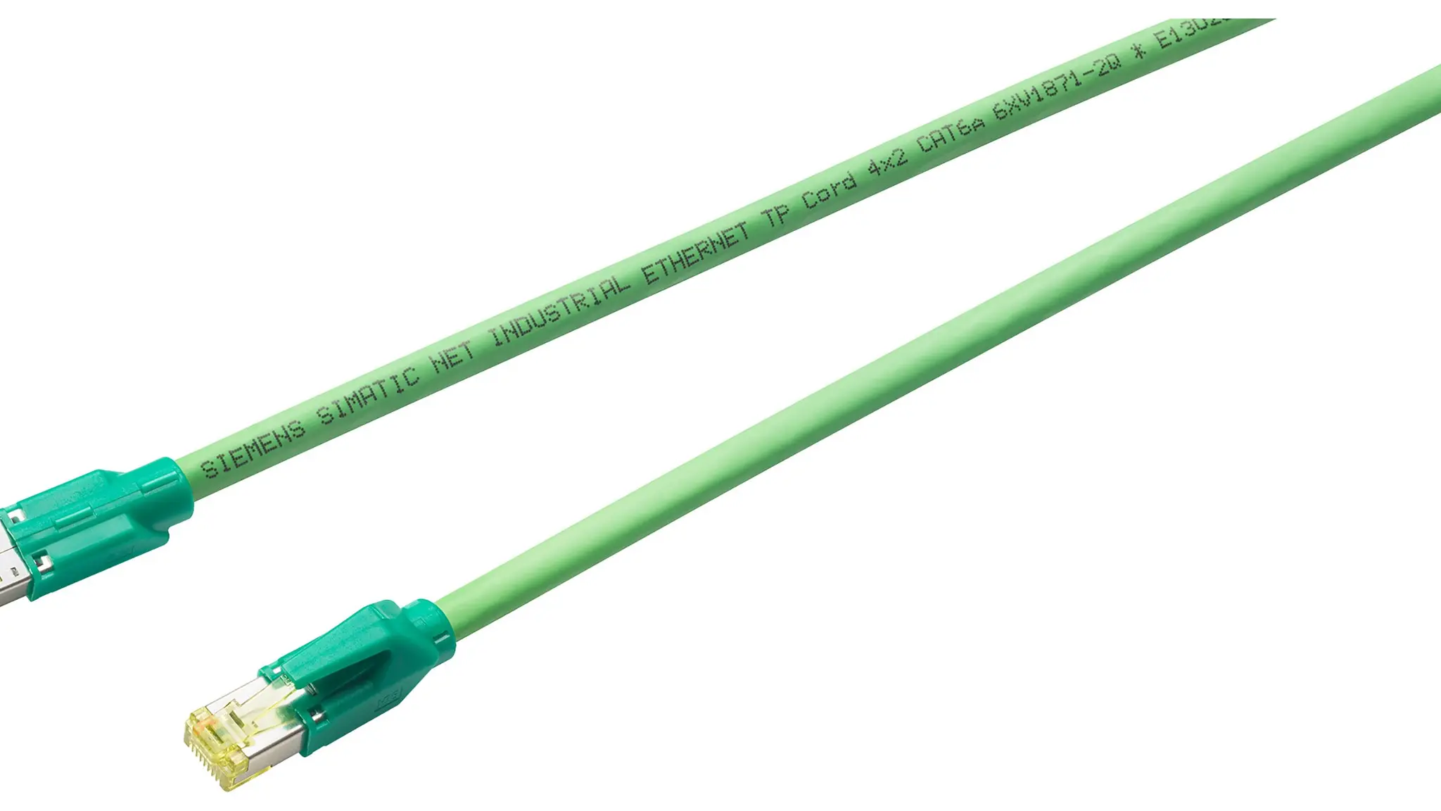Produktfoto 1 von Siemens 6XV Cat6a Ethernet-Kabel, 25 m, Grün Aluminiumfolie mit verzinnter Kupferlegierung Drahtgeflechtschirm, Aussen ø