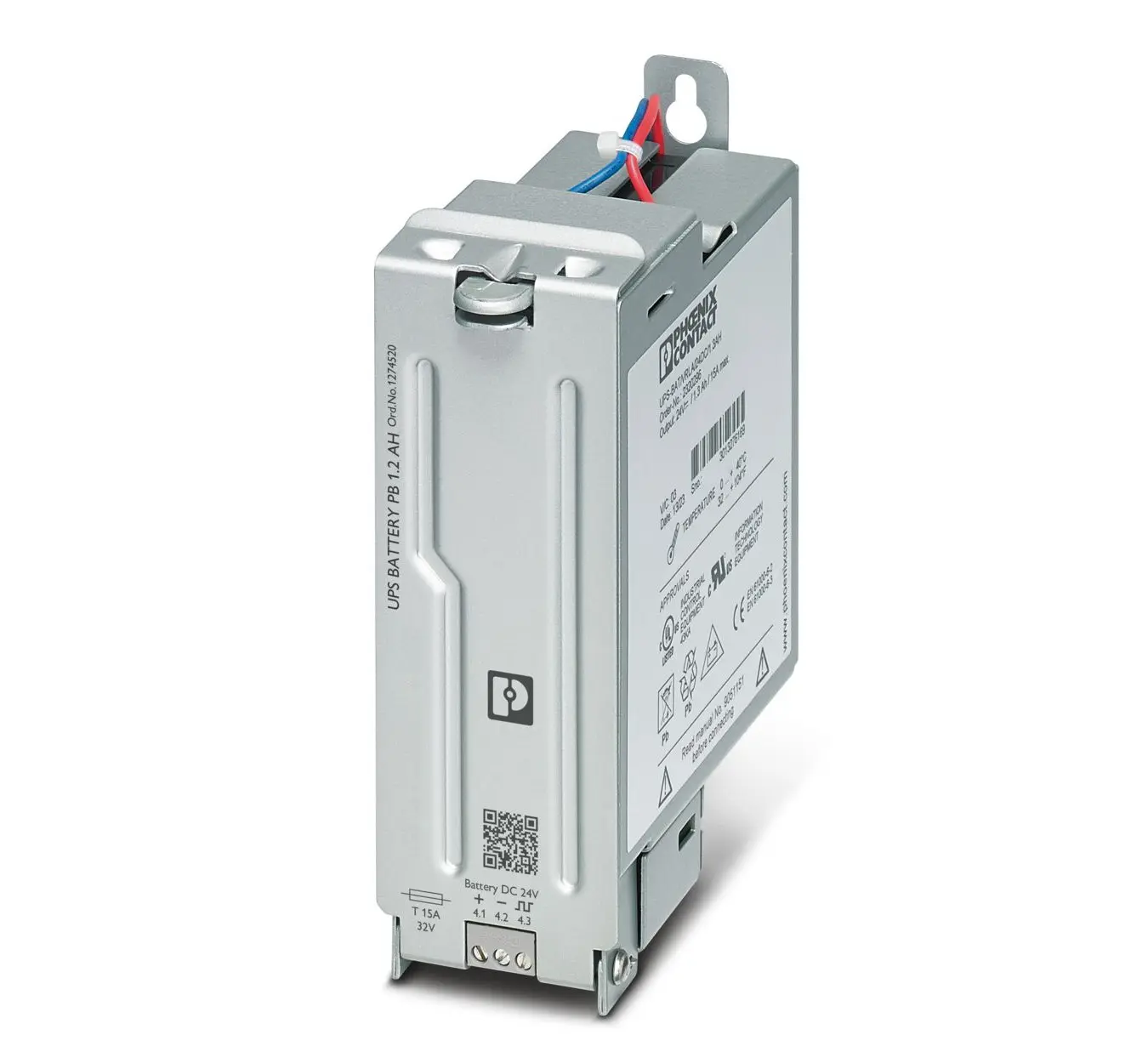 Produktfoto 1 von Phoenix Contact UPS-BAT/PB/24DC/1.2AH Akkumodul
