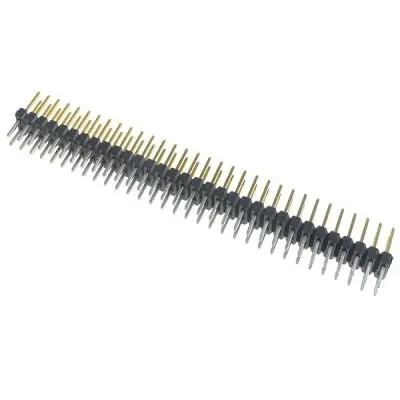 Produktfoto 1 von Molex 70280 Leiterplattenleiste Vertikal, 10-polig / 2-reihig, Raster 2.54 mm Raster, Unisoliert