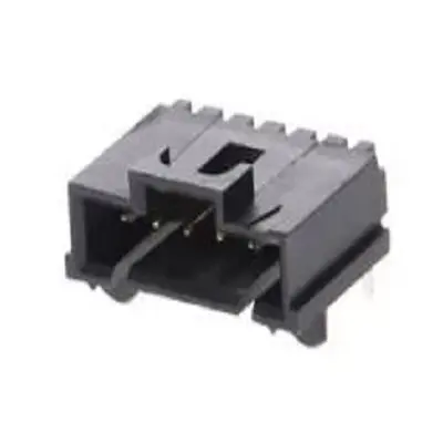 Produktfoto 1 von Molex 70555 Leiterplattenleiste gewinkelt, 6-polig / 1-reihig, Raster 2.54 mm Raster, Ummantelt