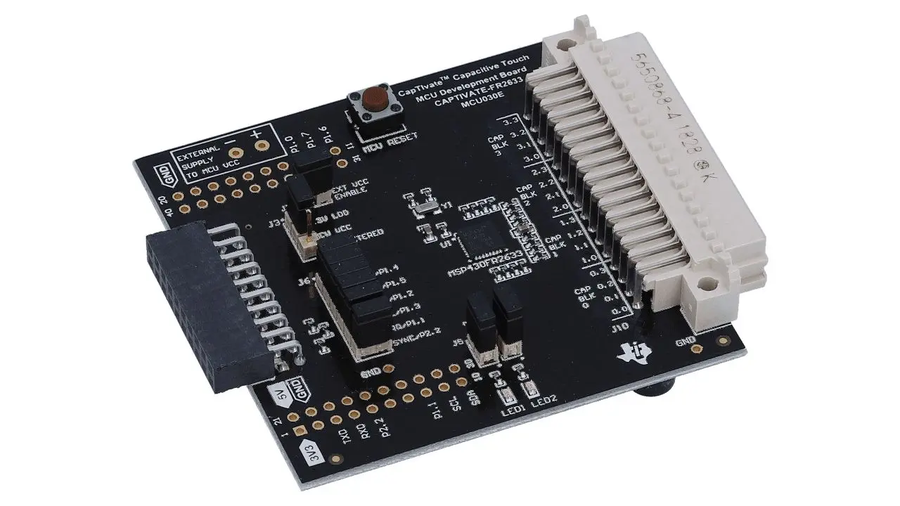 Produktfoto 1 von Texas Instruments MSP430FR2633 Entwicklungskit für Berührungssensoren, Evaluierungsplatine Entwicklungstool Sensor,