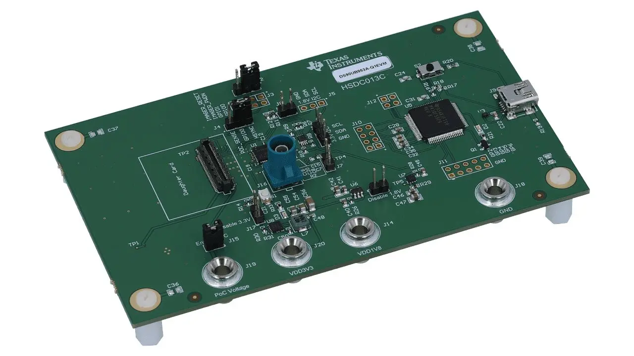 Texas Instruments Development Kit Schnittstellenkarten für Anwendungen für kleine Kameras, RADAR
