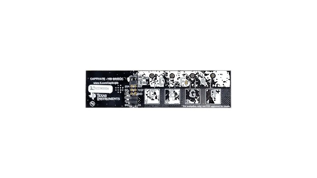 Produktfoto 1 von Texas Instruments MSP430FR2512 Entwicklungskit für Berührungssensoren, Evaluierungsplatine Entwicklungstool Sensor,