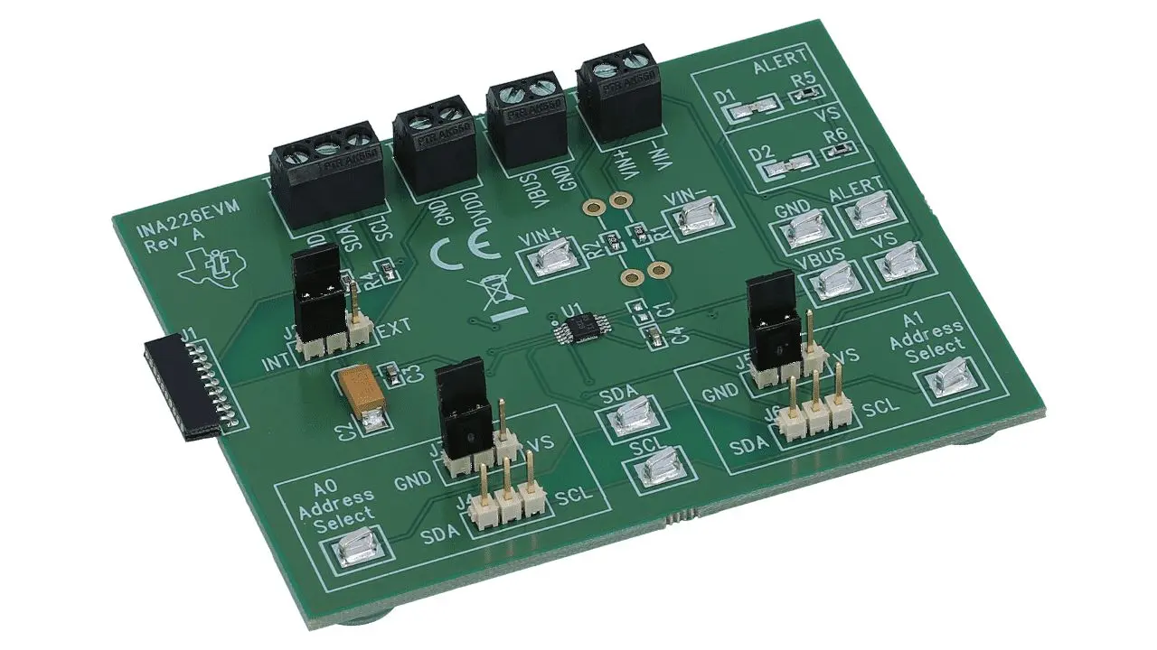 Produktfoto 1 von Texas Instruments INA226 Entwicklungsbausatz Spannungsregler, Entwicklungskit für Stromversorgungs-ICs Stromüberwachung,