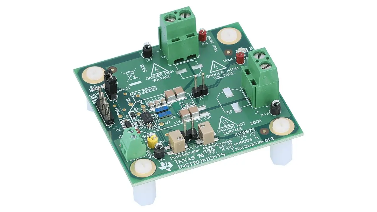 Produktfoto 1 von Texas Instruments LMG1210 Evaluierungsplatine, Open-Loop-Evaluierungsmodul für Halbbrücken Halbbrücken-Treiber, für