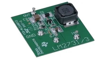 Produktfoto 1 von Texas Instruments LM2733 Entwicklungsbausatz Spannungsregler, Entwicklungskit für Stromversorgungs-ICs Aufwärtswandler,