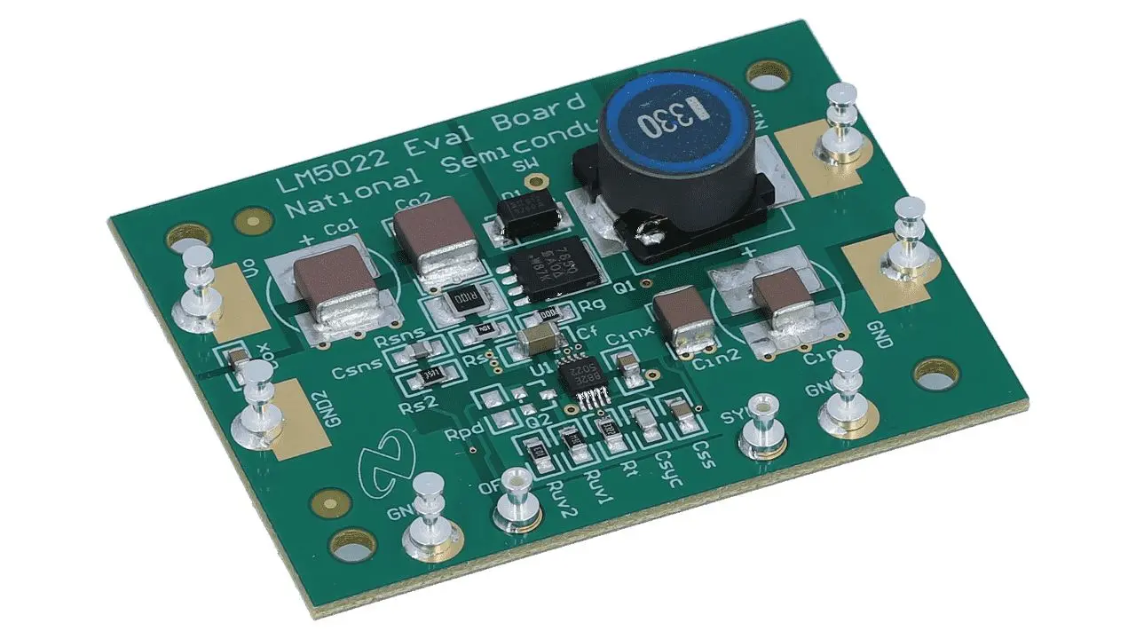 Produktfoto 1 von Texas Instruments LM5022 Entwicklungskit, DC-DC-Controller-Entwicklungskit DC/DC-Controller, für LM5022