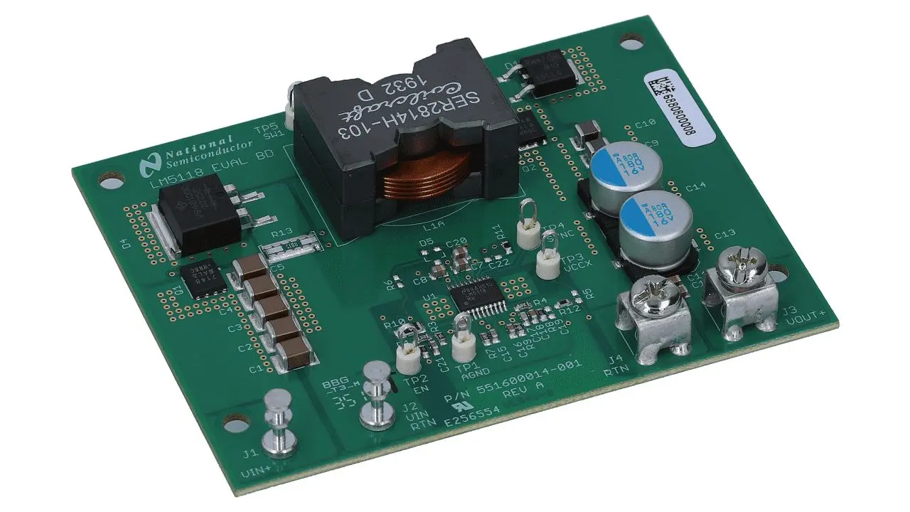 Produktfoto 1 von Texas Instruments LM5118 Entwicklungsbausatz Spannungsregler, Entwicklungskit für Stromversorgungs-ICs