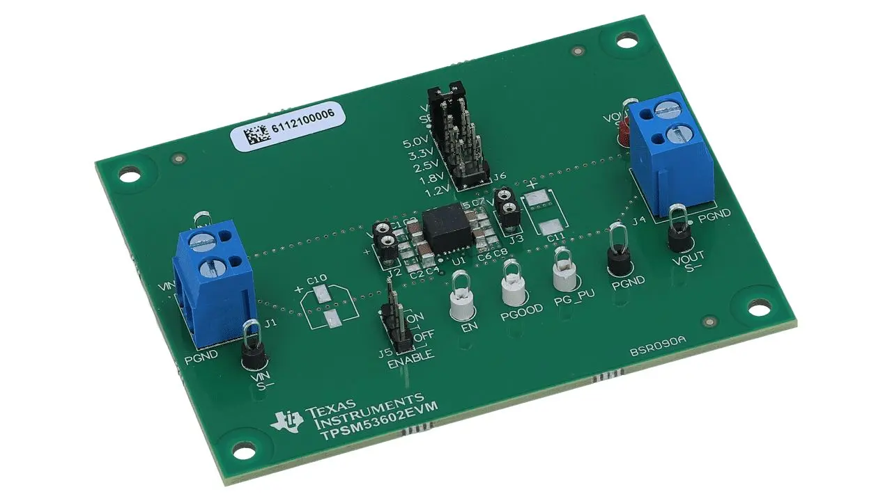 Produktfoto 1 von Texas Instruments TPSM53602 Evaluierungsplatine, Evaluierungsplatine Energieverwaltung, für TPSM53602