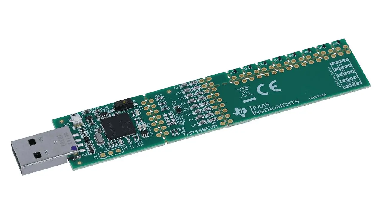 Produktfoto 1 von Texas Instruments TMP468 Temperatursensor-Entwicklungskit, Evaluierungsplatine Entwicklungstool Sensor, Temperatursensor