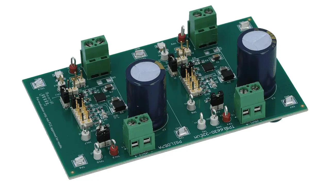 Produktfoto 1 von Texas Instruments TPS1663 Evaluierungsplatine, eFuse-Evaluierungsmodul Energieverwaltung, für TPS16630