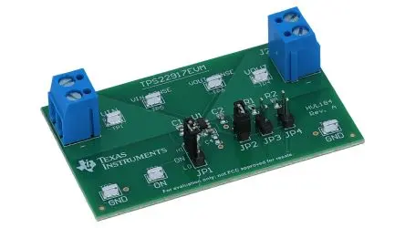 Produktfoto 1 von Texas Instruments TPS22917 Evaluierungsplatine, Belastungsschalter-Evaluierungsmodul Energieverwaltung, für TPS22917