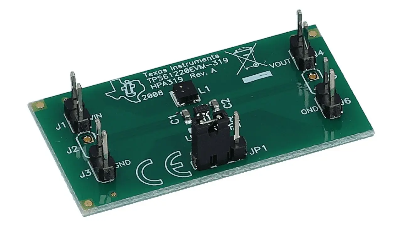 Produktfoto 1 von Texas Instruments TPS61220 Evaluierungsplatine, Evaluierungsmodul Aufwärtswandler, für TPS61220