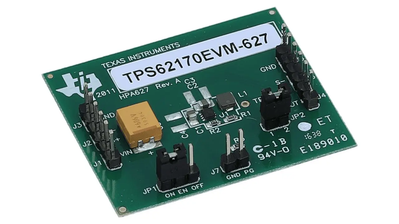 Produktfoto 1 von Texas Instruments TPS62170 Evaluierungsplatine, Evaluierungsmodul Abwärtswandler, für TPS62170
