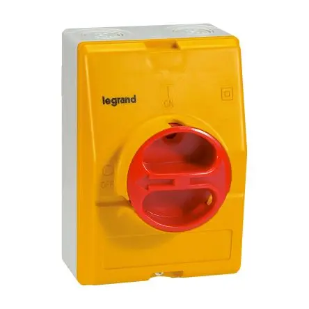 Produktfoto 1 von Legrand Trennschalter 4-polig 100A Rot IP65 3-phasig
