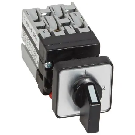 Produktfoto 1 von Legrand Nockenschalter 10 A, 3-Stufen Hebel, 90 °-Wurfwinkel