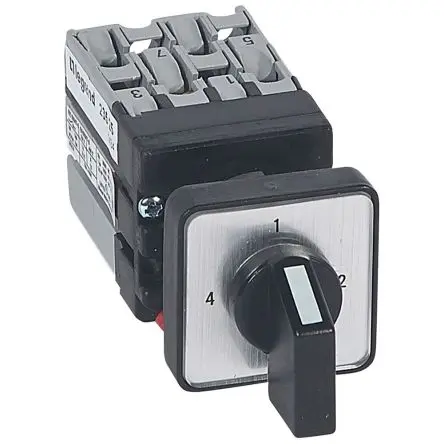 Produktfoto 1 von Legrand Nockenschalter 10 A, 4-Stufen Hebel, 90 °-Wurfwinkel