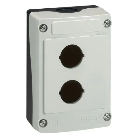 Produktfoto 1 von Legrand 0242 Leere Steuerstation, 2 x Ø 22.5 mm, Grau, Kunststoff