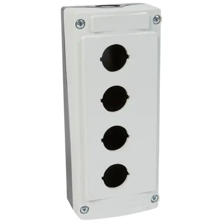 Produktfoto 1 von Legrand 0242 Leere Steuerstation, 4 x Ø 22.5 mm, Grau, Kunststoff