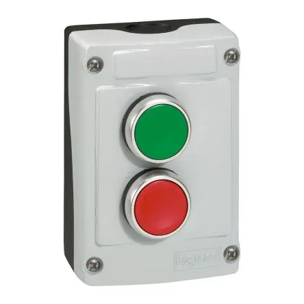 Produktfoto 1 von Legrand Osmoz Drucktaste-Steuerstation Grün, Rot, IP66 Kunststoff