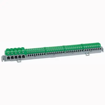 Produktfoto 1 von Legrand Schutzleiterklemme, DIN-Hutschiene, 25mm², 6 mm², Grün