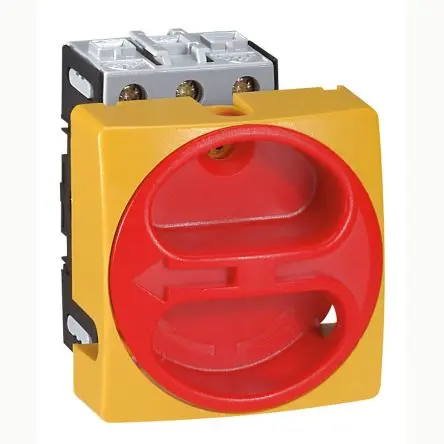 Produktfoto 1 von Legrand 0 221 Trennschalter 3-polig Panel, Schraubanschlussklemme 40 kW Rot IP65