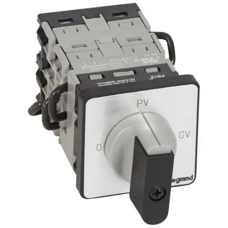 Produktfoto 1 von Legrand Nockenschalter 16 A, 3-Stufen Hebel, 90 °-Wurfwinkel