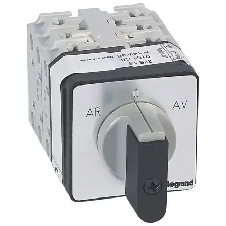 Produktfoto 1 von Legrand Nockenschalter 20 A, 3-Stufen Hebel, 45 °-Wurfwinkel