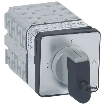 Produktfoto 1 von Legrand Nockenschalter 20 A, 3-Stufen Hebel, 90 °-Wurfwinkel