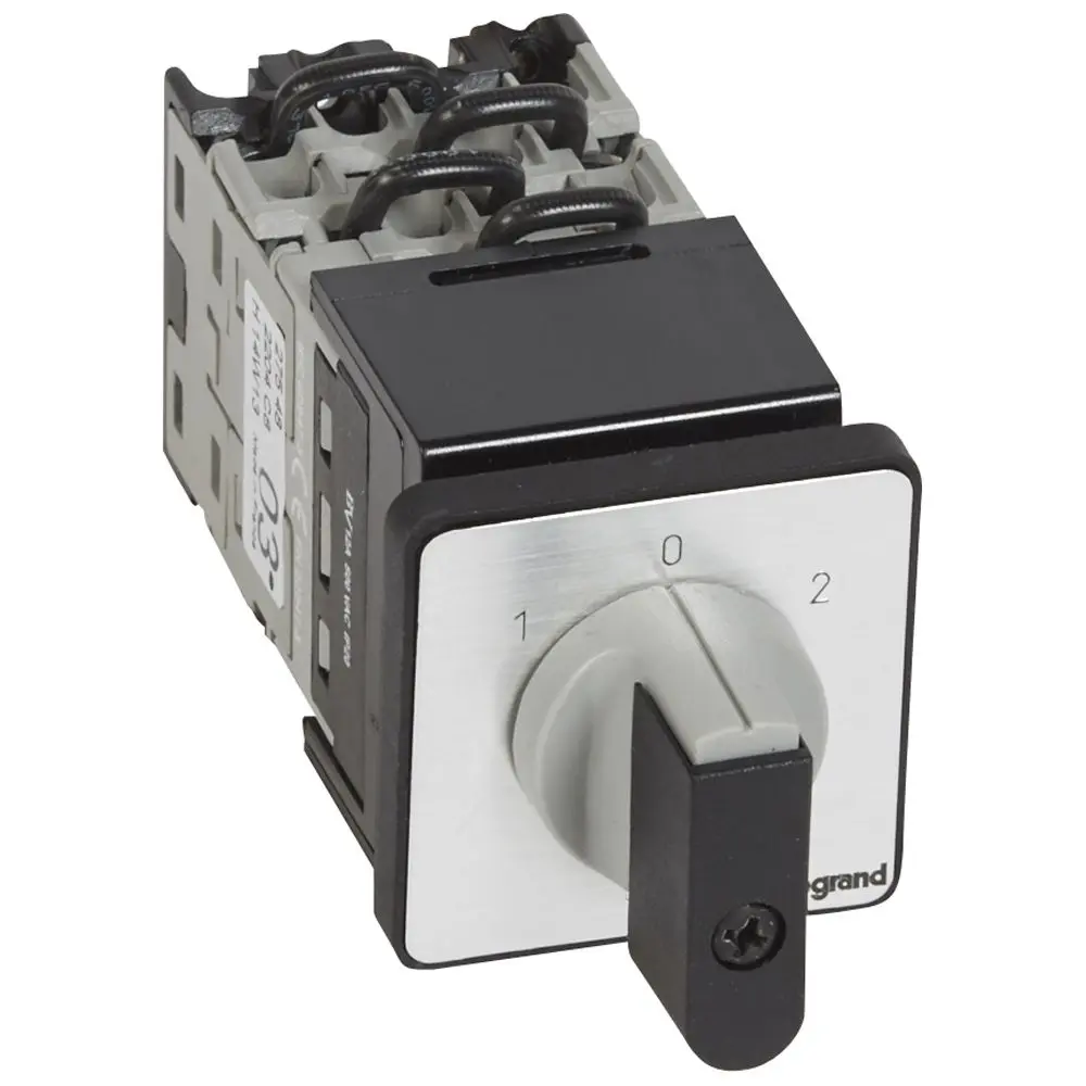 Produktfoto 1 von Legrand Nockenschalter, 4-polig / 16A, 690V (Volts), 3-Stufen, 45°-Wurfwinkel