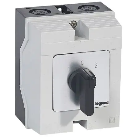 Produktfoto 1 von Legrand Nockenschalter 16 A, 3-Stufen Hebel, 45 °-Wurfwinkel