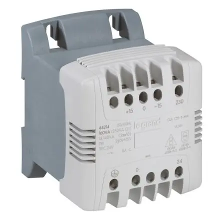 Legrand 160 VA DIN-Schienen-Trafo, Primär 460 V / Sekundär 115/230 V DIN-Hutschiene x 94mm x 113 mm