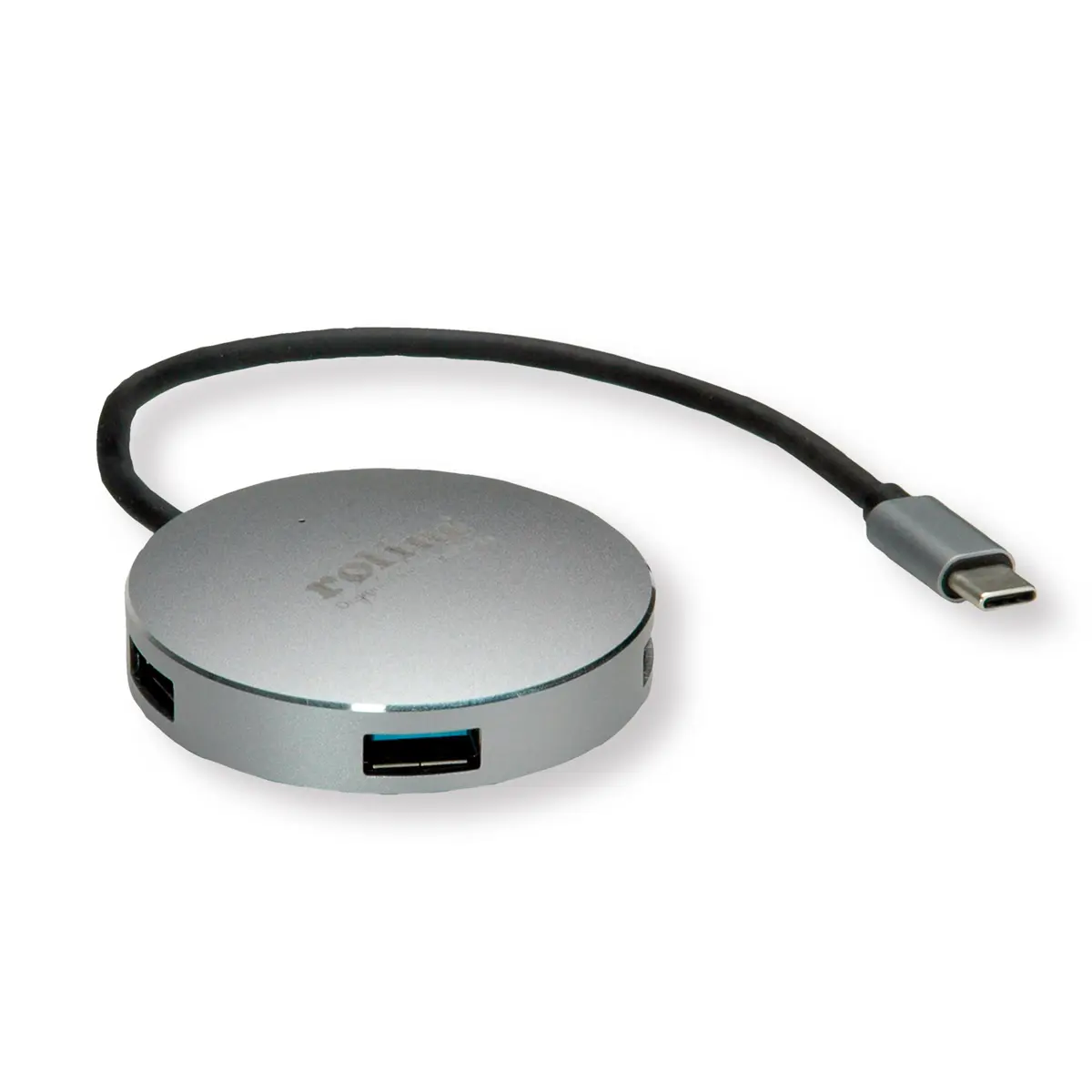 Produktfoto 1 von Roline, USB 3.2 USB-Hub, 4 USB Ports, USB C, USB, USB-Bus, 200 x 60 x 11mm