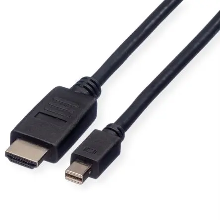 Produktfoto 1 von Roline, Stecker DisplayPort-Kabel A DisplayPort B HDMI - Stecker, 1.5 m Polyvinylchlorid
